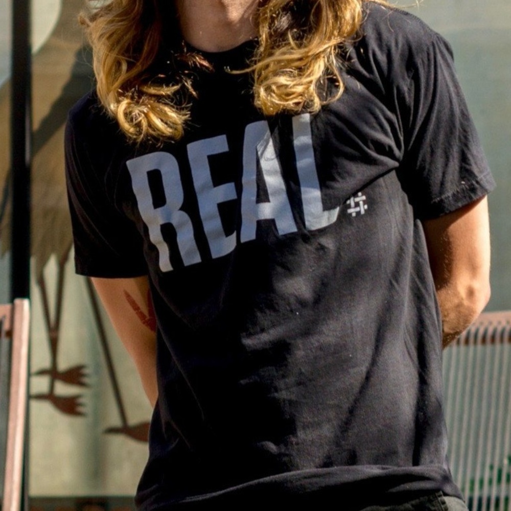 MENS #REAL GRAPHIC T-SHIRT (NWOT) - Picture 3 of 3